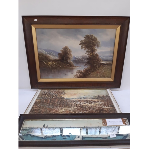 1325 - Three various framed pictures