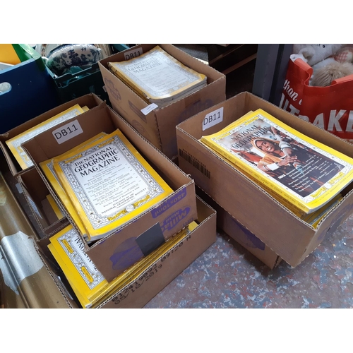 1334 - Seven boxes of 1950s/60s National Geographic magazines