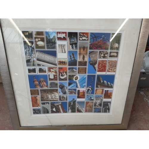 1340 - Nine various framed pictures