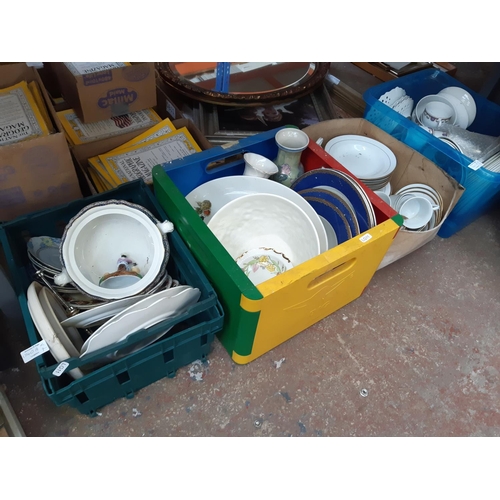 1340A - Four boxes of mixed china