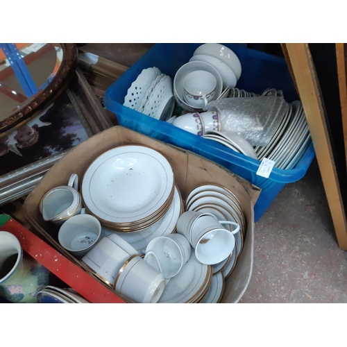 1340A - Four boxes of mixed china