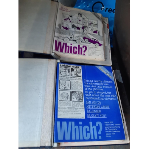 1354 - Two boxes containing a large collection of 1970s/90s Which magazines