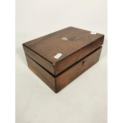 325 - Two 19th century rosewood work boxes