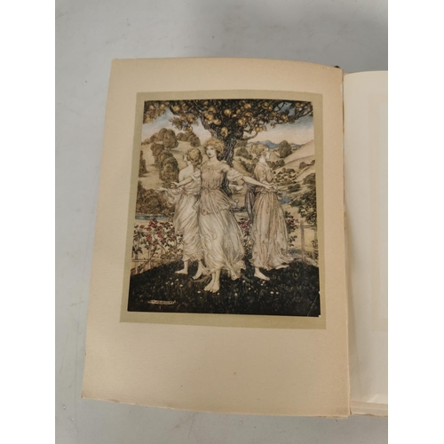 417 - A first edition Comus hardback book by John Milton and Illustrated by Arthur Rackham complete with a... 