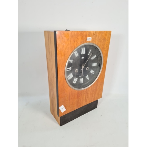 392 - A vintage USSR Vega chiming wall clock - approx. 44cm high x 29cm wide x 12cm deep