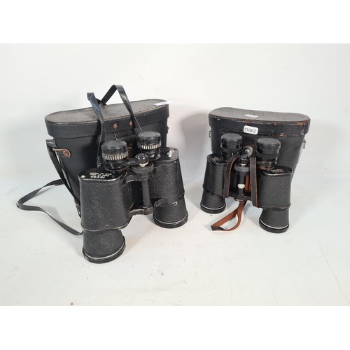 402 - Three items to include a pair of Japanese Pentax 7 x 35 field binoculars, pair of Letson 10 x 50 fie... 