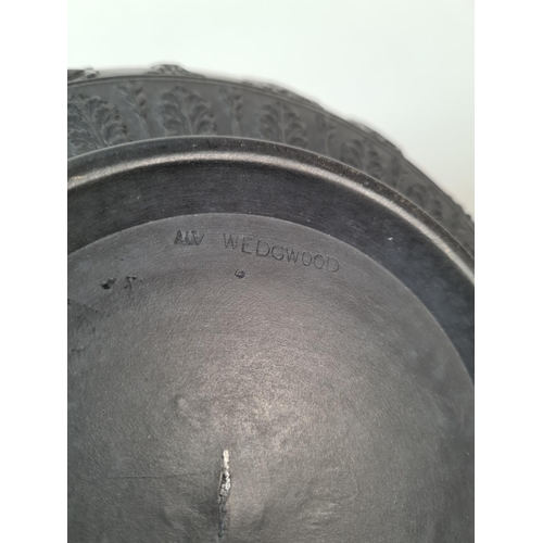 273 - A mid 20th century Wedgwood Dancing Hours black basalt bowl - approx. 25cm diameter x 10cm high