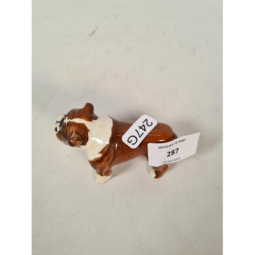 287 - A Beswick Bosun bulldog figurine - approx. 6cm high