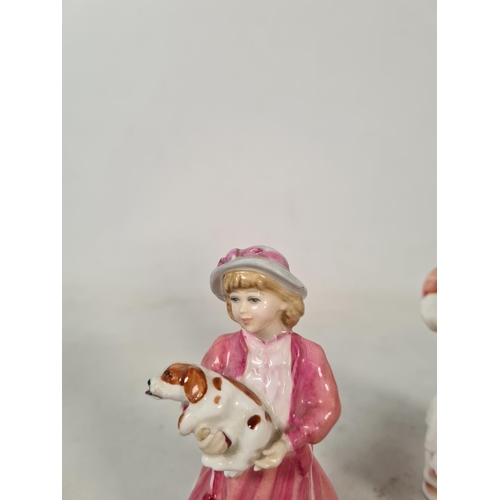 290 - Two Royal Doulton figurines, one Faithful Friend - HN 3696 and one My First Figurine - HN 3424