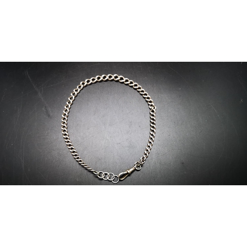 114 - A hallmarked silver Albert chain - approx. gross weight 27.6 grams
