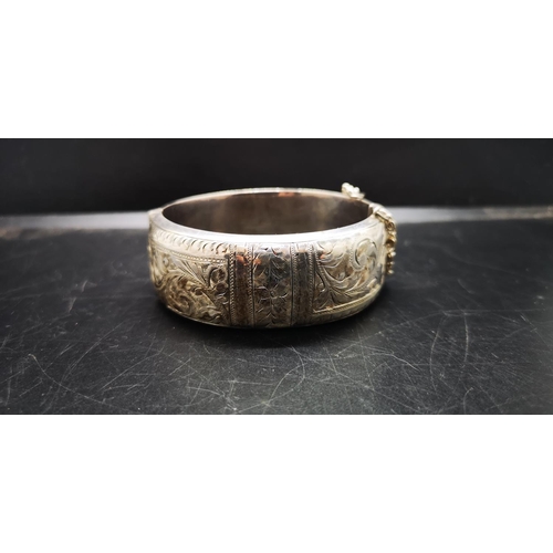 144 - A hallmarked Birmingham silver bangle, dated 1959 - approx. gross weight 44 grams