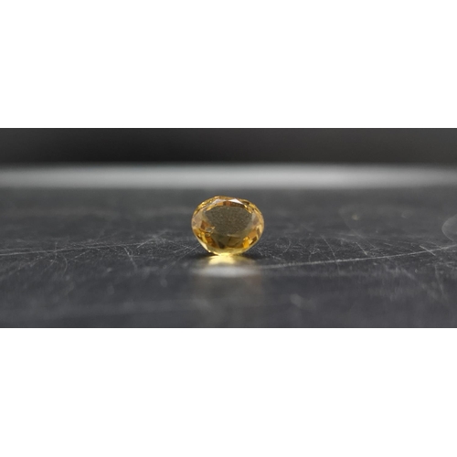 167 - A certified 2.2ct citrine gemstone