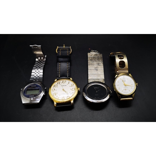 59 - Four various wristwatches, one Casio stainless steel quartz, one Cheshire antimagnetic Swiss made, o... 