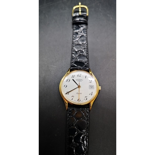 74 - A boxed Rotary Swiss made quartz wristwatch
