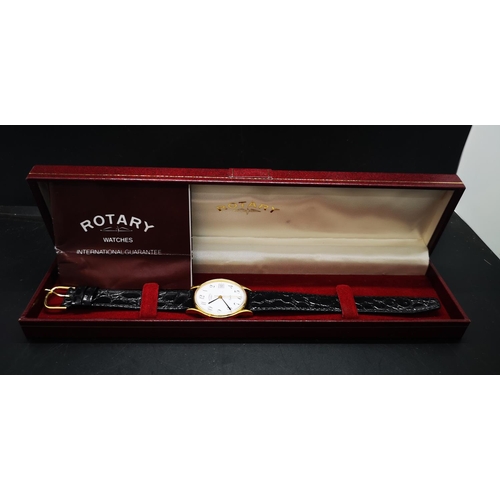 74 - A boxed Rotary Swiss made quartz wristwatch