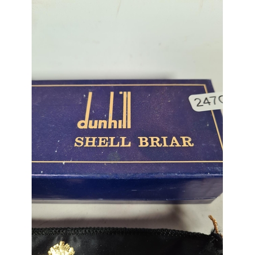 267 - A vintage boxed Dunhill Shell Briar 112/FT pipe