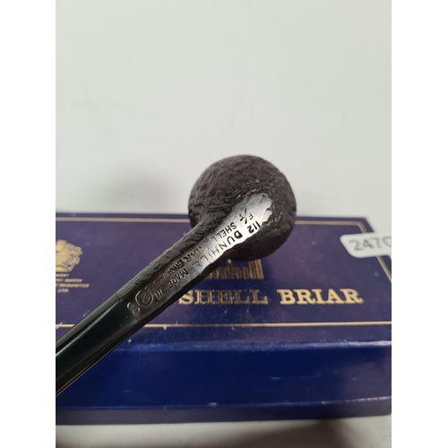 267 - A vintage boxed Dunhill Shell Briar 112/FT pipe