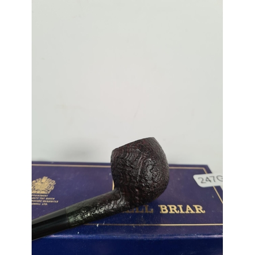 267 - A vintage boxed Dunhill Shell Briar 112/FT pipe