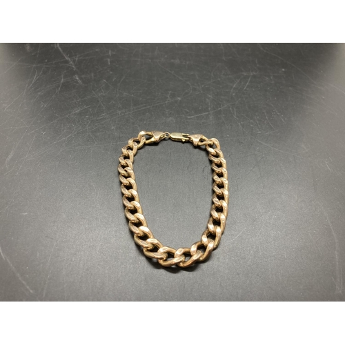 177 - A stamped 9ct gold bracelet - approx. gross weight 11.4 grams