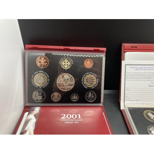 192 - Thirteen cased Royal Mint United Kingdom Proof Coin Collections for years 1984, 1985, 1986, 1987, 19... 