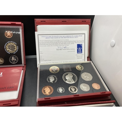 192 - Thirteen cased Royal Mint United Kingdom Proof Coin Collections for years 1984, 1985, 1986, 1987, 19... 