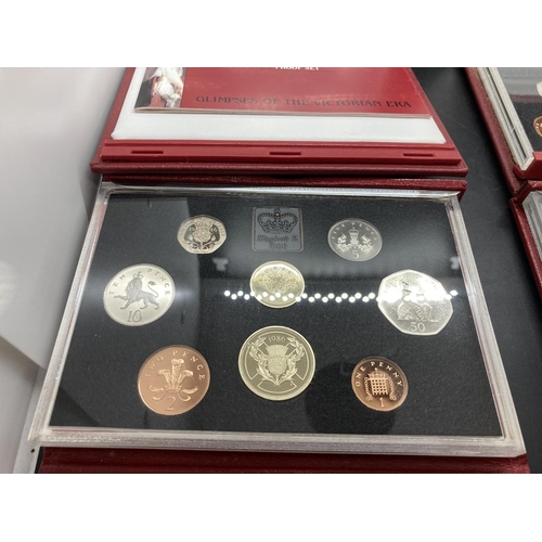 192 - Thirteen cased Royal Mint United Kingdom Proof Coin Collections for years 1984, 1985, 1986, 1987, 19... 