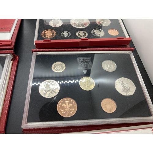192 - Thirteen cased Royal Mint United Kingdom Proof Coin Collections for years 1984, 1985, 1986, 1987, 19... 