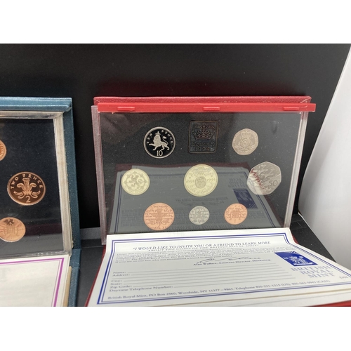 192 - Thirteen cased Royal Mint United Kingdom Proof Coin Collections for years 1984, 1985, 1986, 1987, 19... 