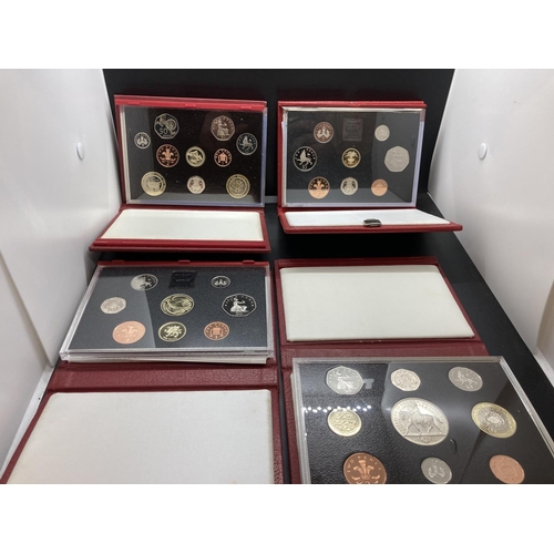 192 - Thirteen cased Royal Mint United Kingdom Proof Coin Collections for years 1984, 1985, 1986, 1987, 19... 