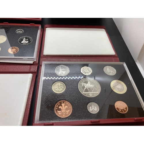 192 - Thirteen cased Royal Mint United Kingdom Proof Coin Collections for years 1984, 1985, 1986, 1987, 19... 