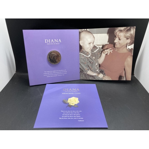 198 - A Royal Mint Diana Princess of Wales Memorial five pound coin in original packaging