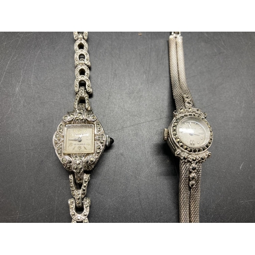 60 - Two ladies wristwatches, one 925 silver 17 jewels and one Ritz 15 jewels