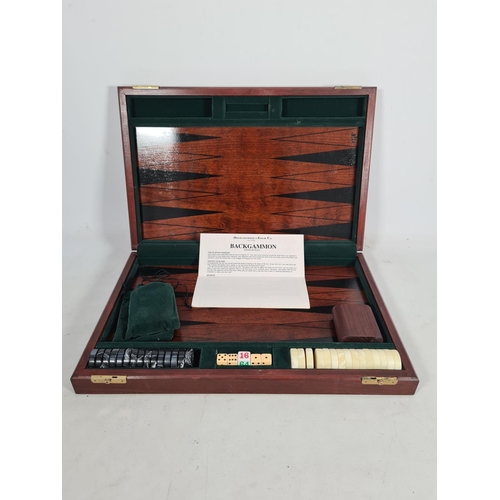 339 - A vintage Abercrombie & Fitch Co. backgammon set