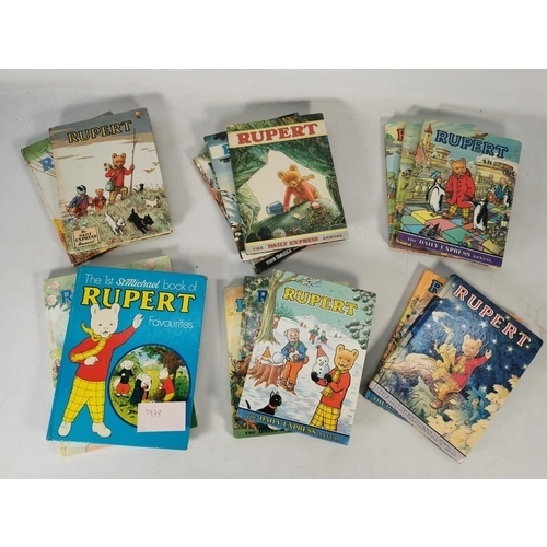 407 - Fifteen various Rupert annuals ranging from 1956 - 1990