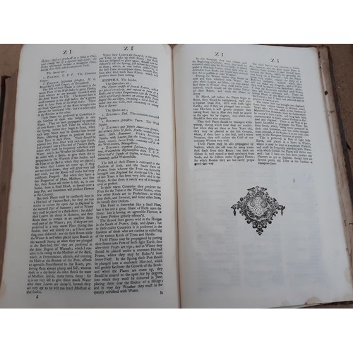 413 - Three antique books to include vol. 1 and 2 of  'The Gardeners Dictionary' by Philip Miller and 'Mod... 