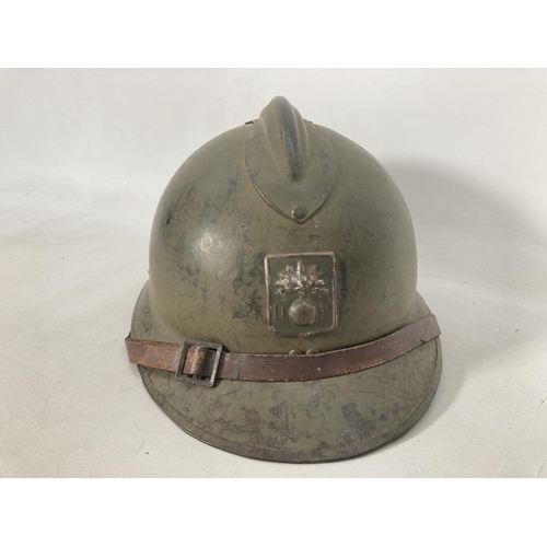 35 - A WWII French Adrian helmet