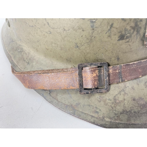 35 - A WWII French Adrian helmet