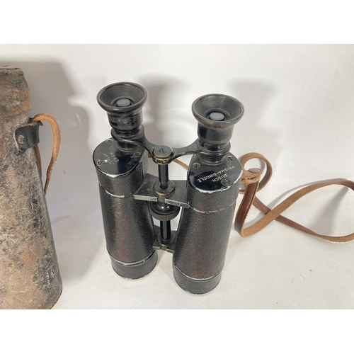 59 - A pair of pre WWI German Busch binoculars with case - as used by Naval officers