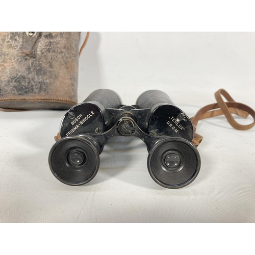 59 - A pair of pre WWI German Busch binoculars with case - as used by Naval officers