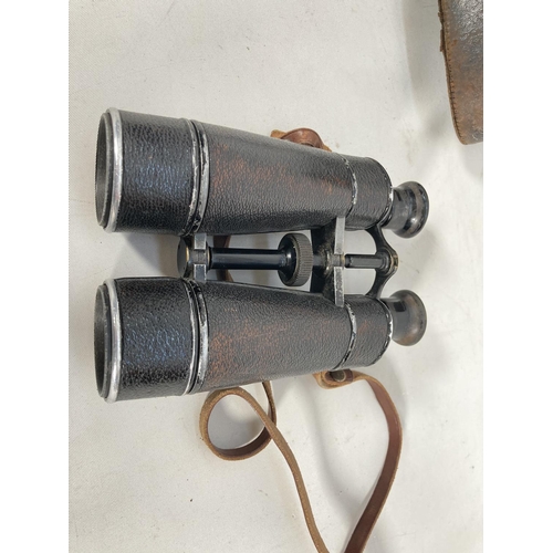 59 - A pair of pre WWI German Busch binoculars with case - as used by Naval officers