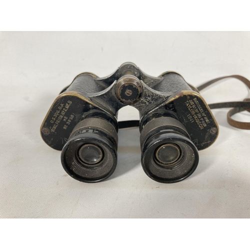 59A - A pair of Taylor Hobson military issue binoculars dated 1941