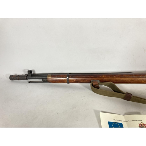 86 - A WWII Russian Mosin-Nagant bolt action rifle with bayonet - deactivated 24/07/2019 with certificate... 