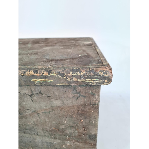 164 - A Victorian painted pine chest - approx. 34cm high x 53cm wide x 36cm deep