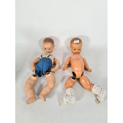 226 - Two vintage articulated dolls to include one Rosebud