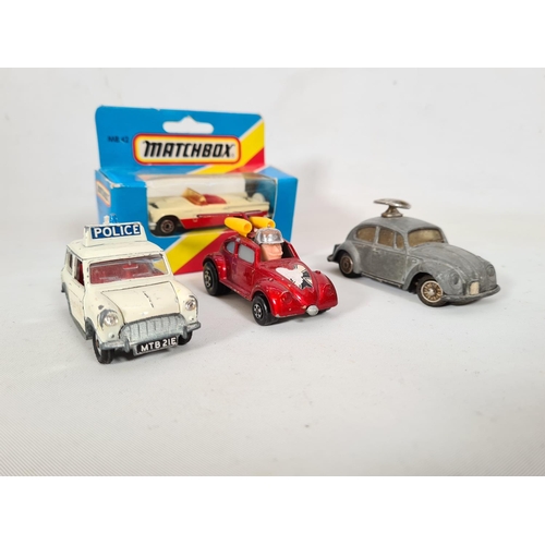 227 - Five various die-cast model vehicles to include a Corgi James Bond Aston Martin DB5 complete with ej... 