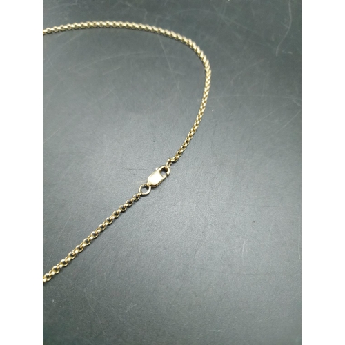 109 - A stamped 9ct gold chain link necklace - approx. gross weight 8.96 grams