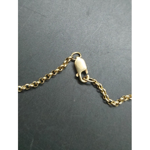 109 - A stamped 9ct gold chain link necklace - approx. gross weight 8.96 grams