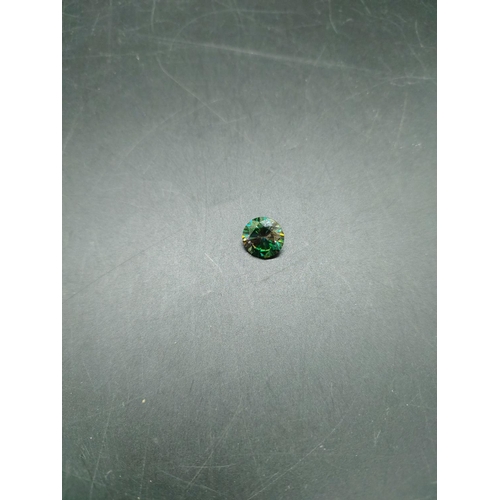 116D - A 3.7ct greenish blue moissanite unmounted stone