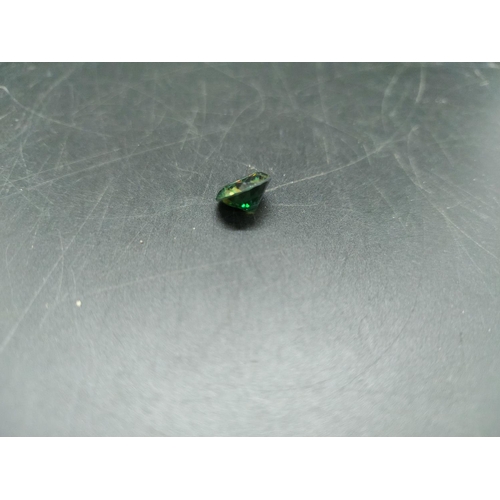 116D - A 3.7ct greenish blue moissanite unmounted stone