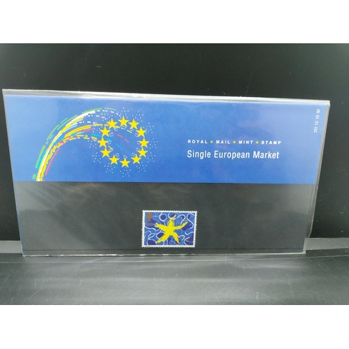 134 - A large collection of Royal Mint first day covers to include single European market, Christmas 1992,... 